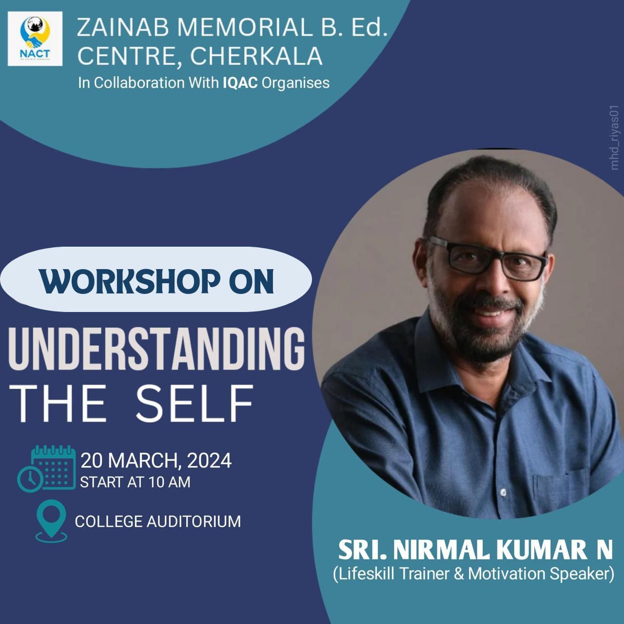 Workshop on Understanding the Self